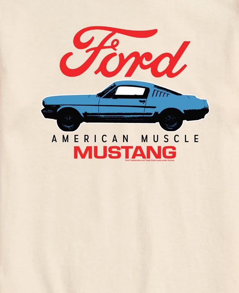 Airwaves Men's Ford American Muscle Mustang Short-Sleeve Graphic T-Shirt