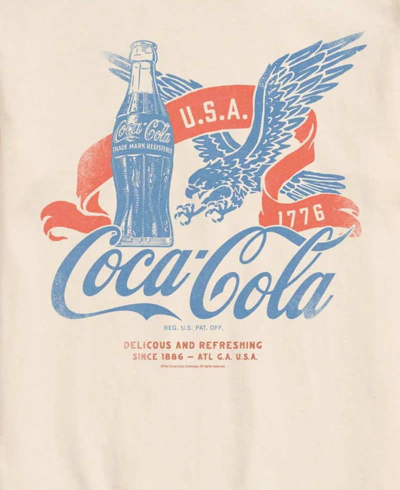 Airwaves Men's Coca-Cola Usa Eagle Short-Sleeve Graphic T-Shirts