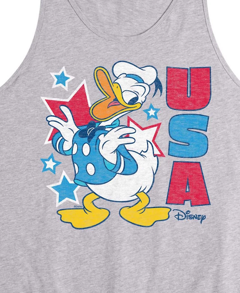 Airwaves Men's Disney Donald Usa Sleeveless Graphic Tank T-Shirts