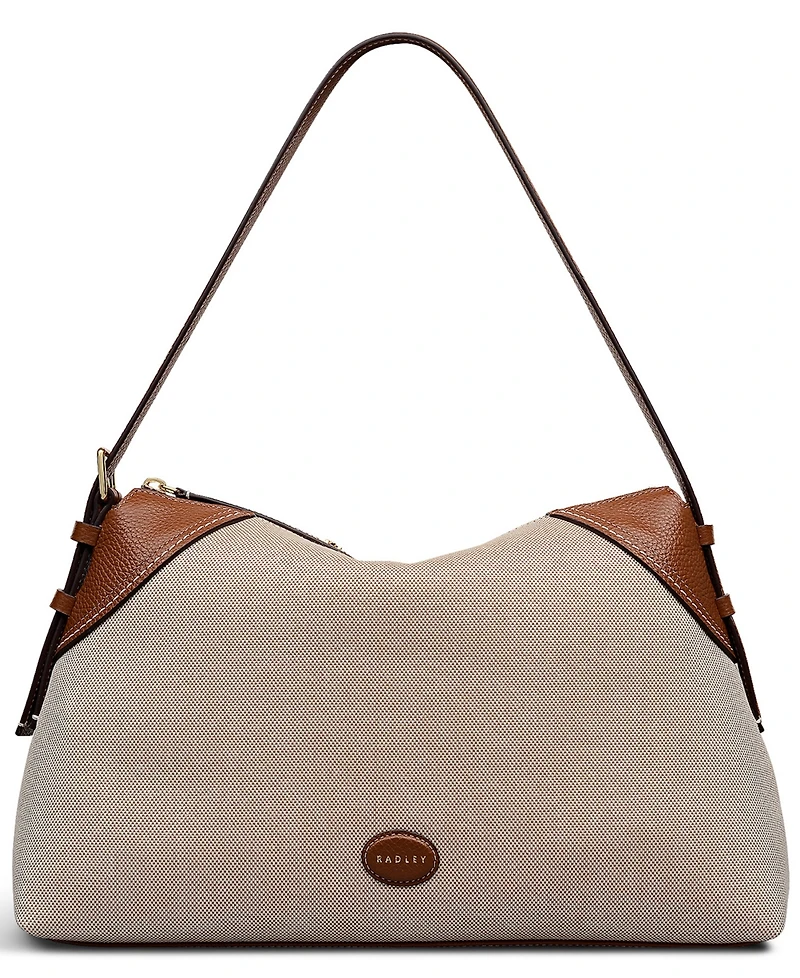 Radley London Crawford Mews Canvas Large Shoulder Handbag