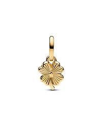 Pandora White Lucky Clover Dangle Charm