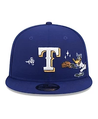 New Era Men's Royal Texas Rangers Looney Tunes Daffy Duck 9FIFTY Snapback Hat