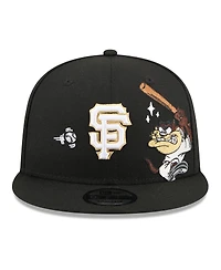 New Era Men's Black San Francisco Giants Looney Tunes Tasmanian Devil 9FIFTY Snapback Hat