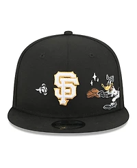 New Era Men's Black San Francisco Giants Looney Tunes Daffy Duck 9FIFTY Snapback Hat