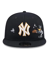 New Era Men's Navy New York Yankees Looney Tunes Daffy Duck 9FIFTY Snapback Hat