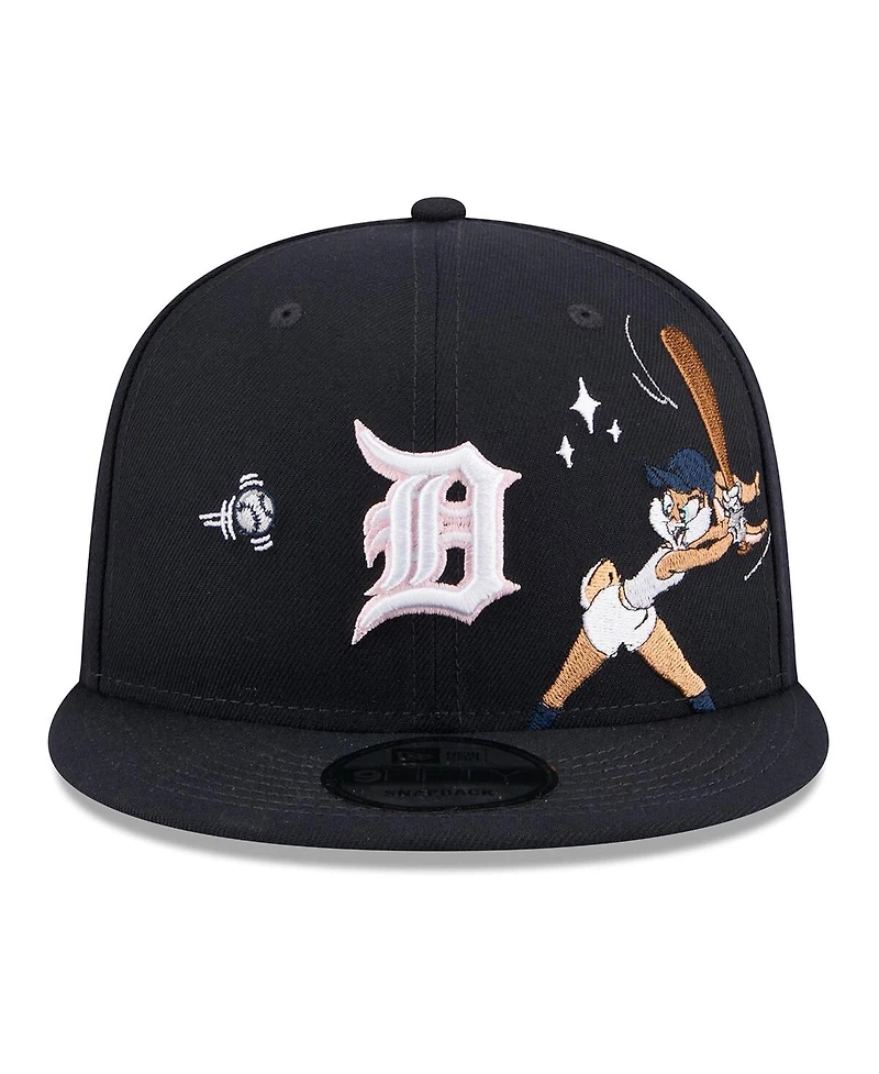 New Era Men's Navy Detroit Tigers Looney Tunes Lola Bunny 9FIFTY Snapback Hat