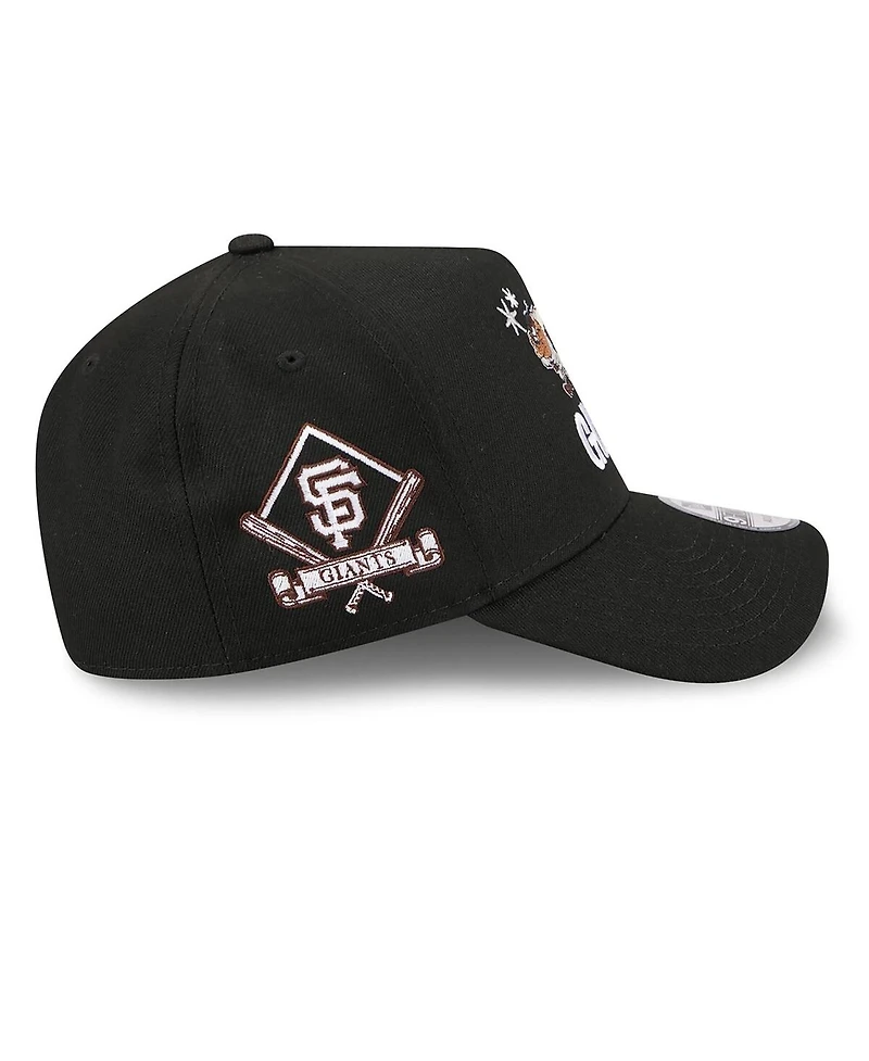 New Era Men's Black San Francisco Giants Looney Tunes A-Frame 9FORTY Adjustable Hat
