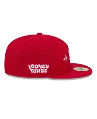 New Era Men's Red St. Louis Cardinals Looney Tunes Bugs Bunny 59FIFTY Fitted Hat