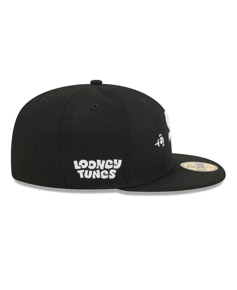 New Era Men's Black Chicago White Sox Looney Tunes Bugs Bunny 59FIFTY Fitted Hat