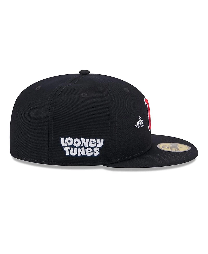 New Era Men's Navy Boston Red Sox Looney Tunes Bugs Bunny 59FIFTY Fitted Hat