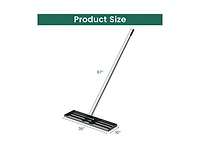 Lucky One 36 x 10 Inch Lawn Leveling Rake with Ergonomic Handle, Heavy Duty Lawn Tool