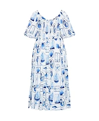 City Chic Women's Giselle Amalfi V Neck Maxi Dress