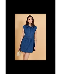 English Factory Women's Denim Shirt Mini Dress