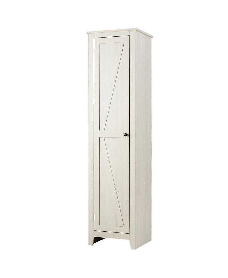 sumyeg Tall Slim Linen Tower Bathroom Storage Cabinet with Shelves