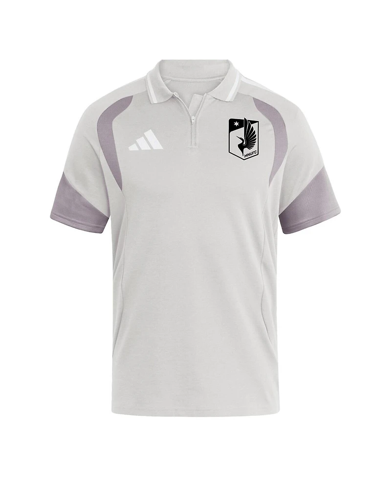 Adidas Men's Silver Minnesota United Fc 2026 Tiro Competition Polo Shirt