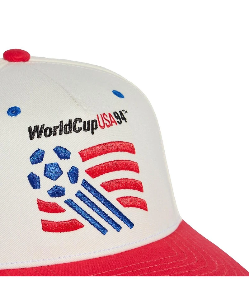 Adidas Men's and Women's White/Red Usmnt 1994 World Cup Graphic Adjustable Hat