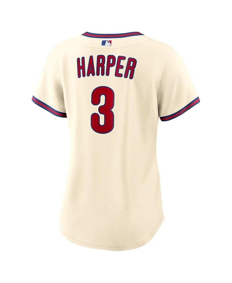 Nike Women's Bryce Harper Cream Philadelphia Phillies Alternate Replica Jersey