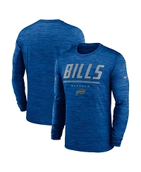 Nike Men's Royal Buffalo Bills Sideline Offensive Transition Velocity Dri-fit Long Sleeve T-Shirt
