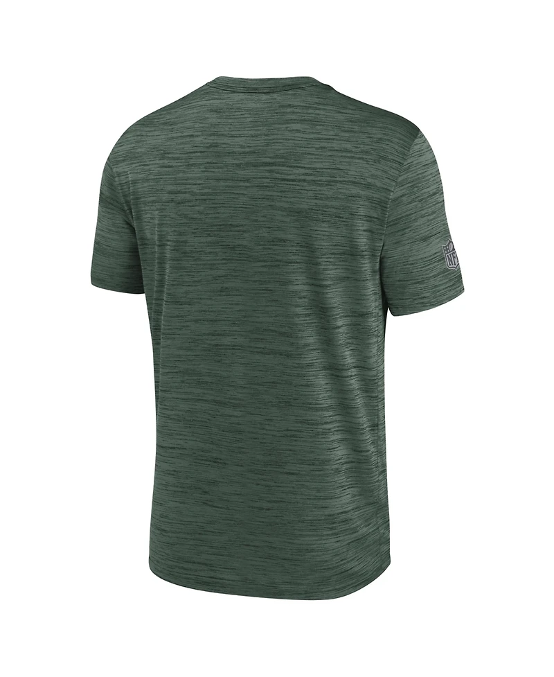 Nike Men's Green Bay Packers Sideline Double Covered Dri-fit Velocity T-Shirt