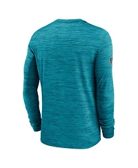 Nike Men's Teal Jacksonville Jaguars Sideline Offensive Transition Velocity Dri-fit Long Sleeve T-Shirt