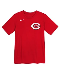 Nike Preschool Elly De La Cruz Red Cincinnati Reds Name & Number T-Shirt