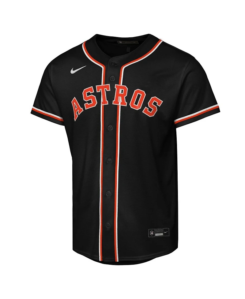 Nike Big Boys and Girls Jose Altuve Black Houston Astros Fashion Replica Player Jersey