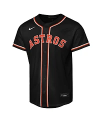 Nike Big Boys and Girls Jose Altuve Black Houston Astros Fashion Replica Player Jersey