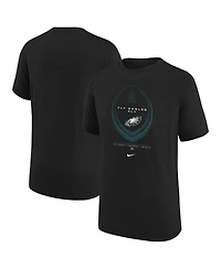 Nike Big Boys and Girls Black Philadelphia Eagles Icon Legend Dri-fit T-Shirt