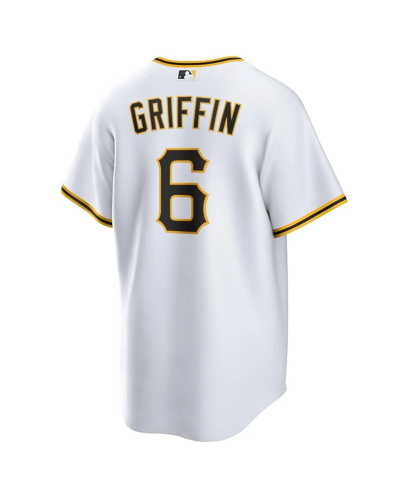 Nike Men's Konnor Griffin White Pittsburgh Pirates Home Replica Jersey