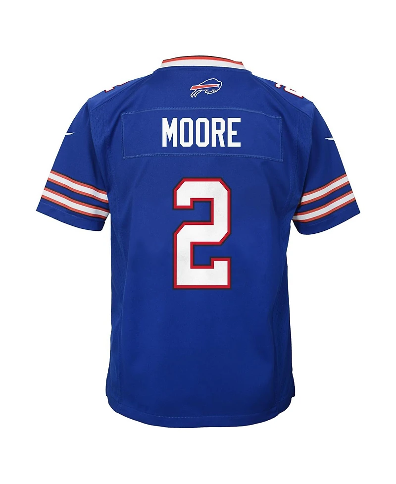 Nike Big Boys and Girls D.j. Moore Blue Buffalo Bills Game Jersey
