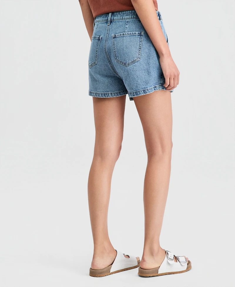 And Now This Women's Embroidered Denim Mini Skort, Macy's Exclusive