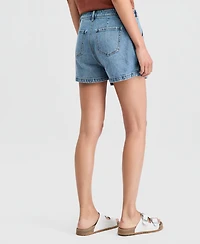 And Now This Women's Embroidered Denim Mini Skort, Macy's Exclusive