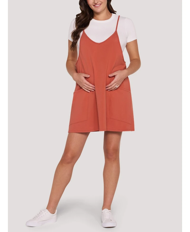 Motherhood Maternity Sleeveless Relaxed Fit Dress Romper