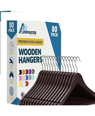 Lifemaster Wooden Hanger Set
