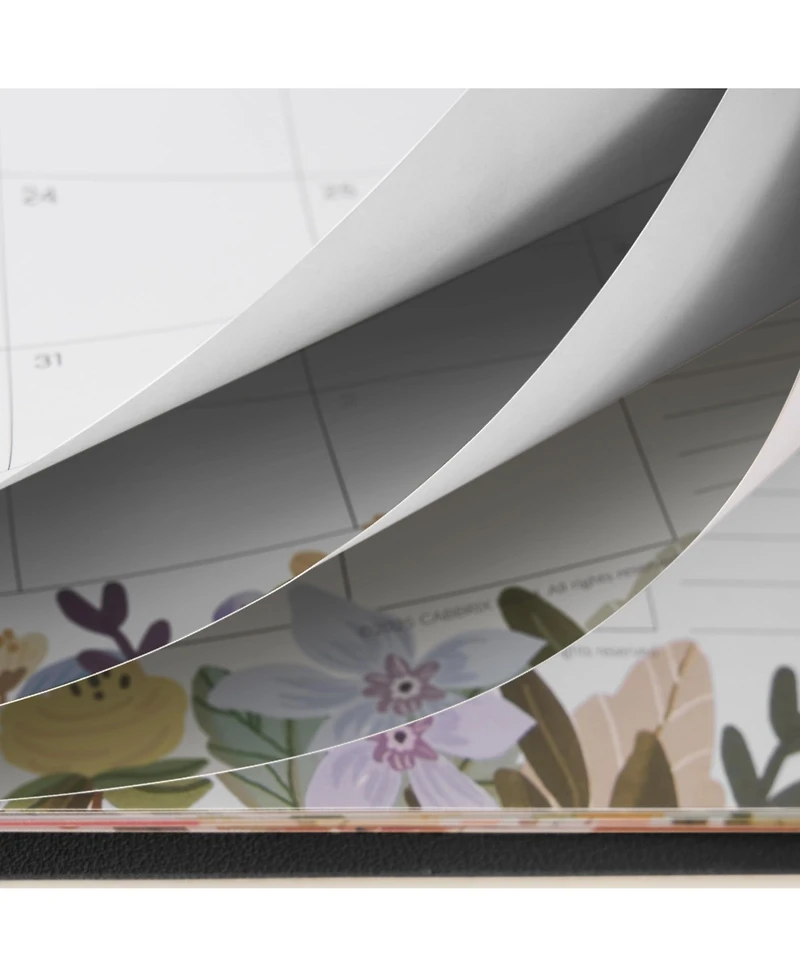 Gnuadz Desk Calendar 2026 Desktop Mat Floral Blotter 18 Months