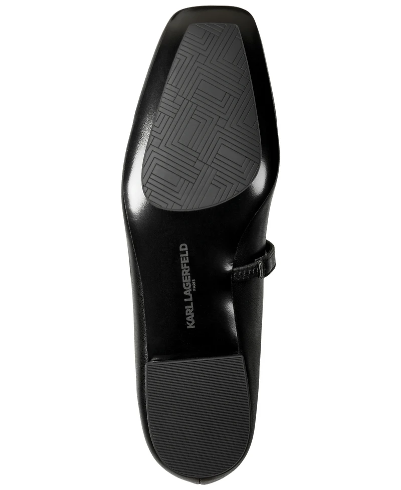 Karl Lagerfeld Paris Women's Sidra Mary Jane Ballet Flats