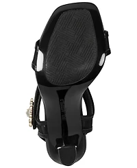 Karl Lagerfeld Paris Women's Celida Mesh Ankle Strap Dress Sandals