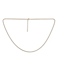 Bling Jewelry Thin Strong Simple Basic 2MM Stainless Steel Basic Venetian Box Link Chain Necklace