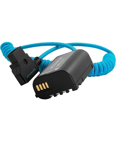 Kondor Blue D-Tap to Dmw-BLK22 Coiled Dummy Battery Cable for S5/GH5/GH6