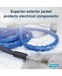 Camco Heated 50 Foot Rv Drinking Water Hose, Freeze Regulator Down to