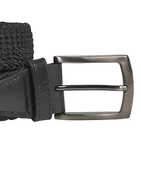 Johnston & Murphy Men's Stitched Edge Leather Belt