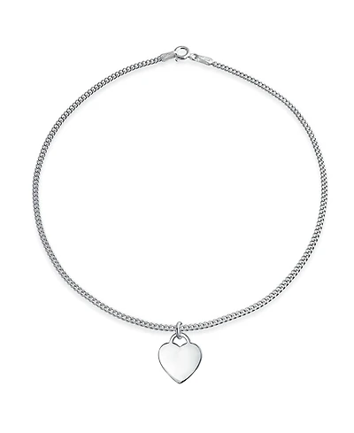Bling Jewelry Dangling Heart Charm Anklet Ankle Bracelet Sterling Silver