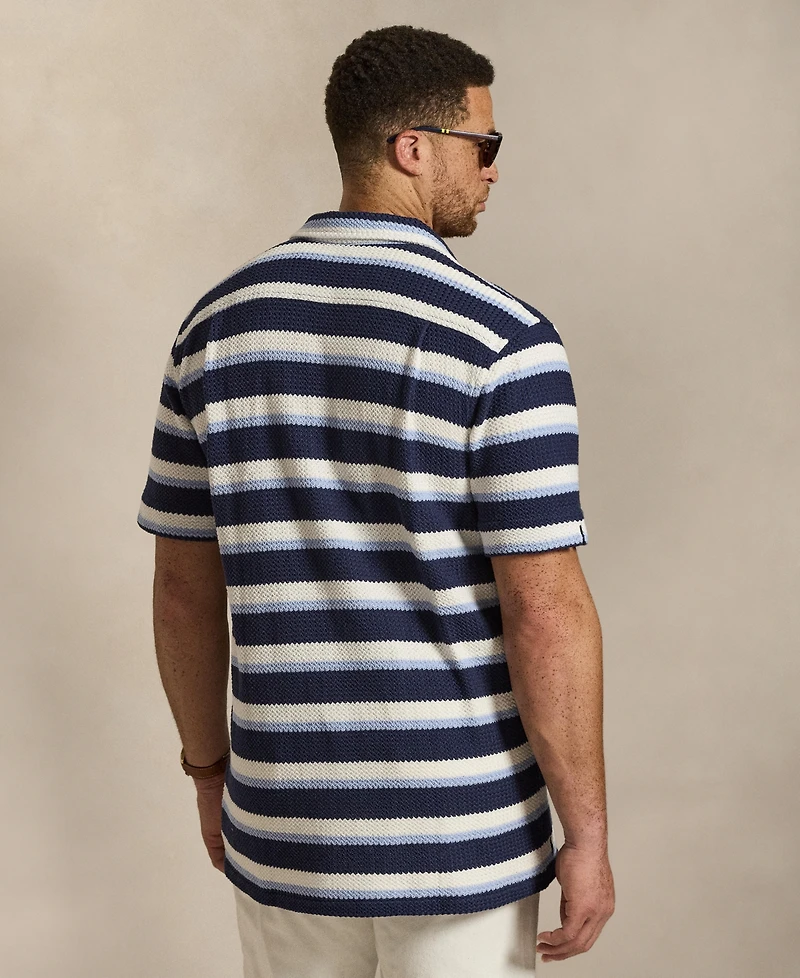 Polo Ralph Lauren Men's Big & Tall Striped Camp Shirt