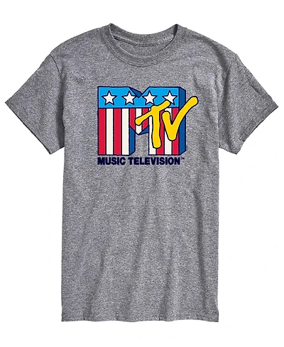 Airwaves Men's Mtv Usa Flag Short-Sleeve Graphic T-Shirt