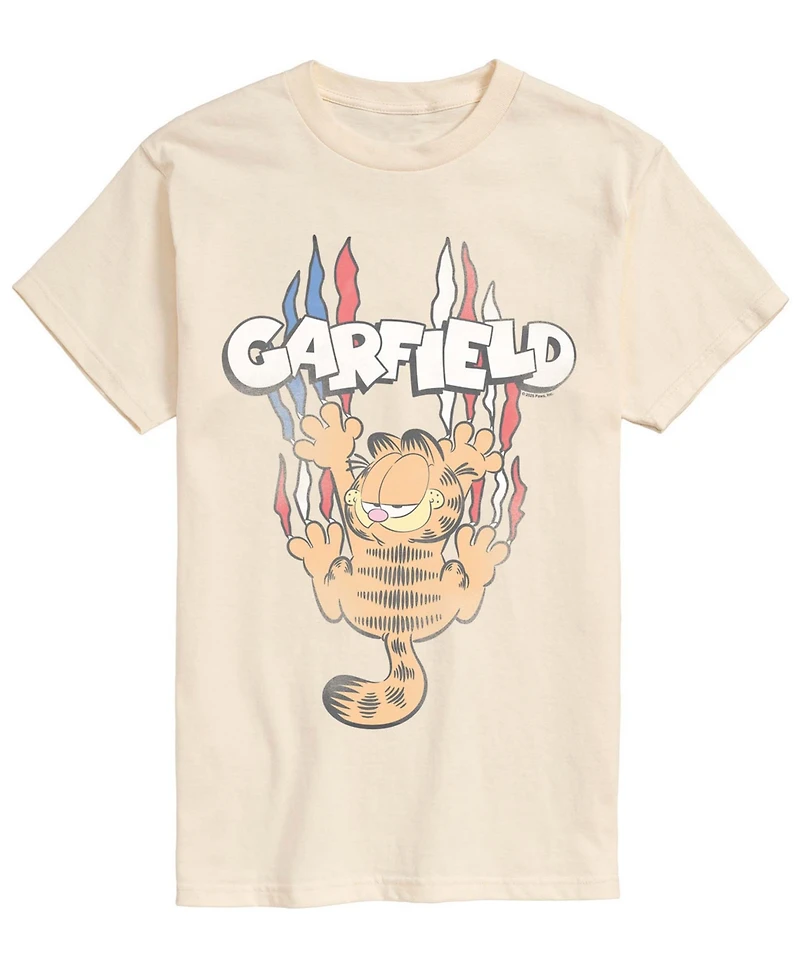 Airwaves Men's Garfield Americana Tonal Washed Short-Sleeve Graphic T-Shirt