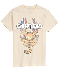 Airwaves Men's Garfield Americana Tonal Washed Short-Sleeve Graphic T-Shirt