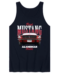 Airwaves Men's Ford 1965 Mustang Sleeveless Graphic Tank T-Shirts