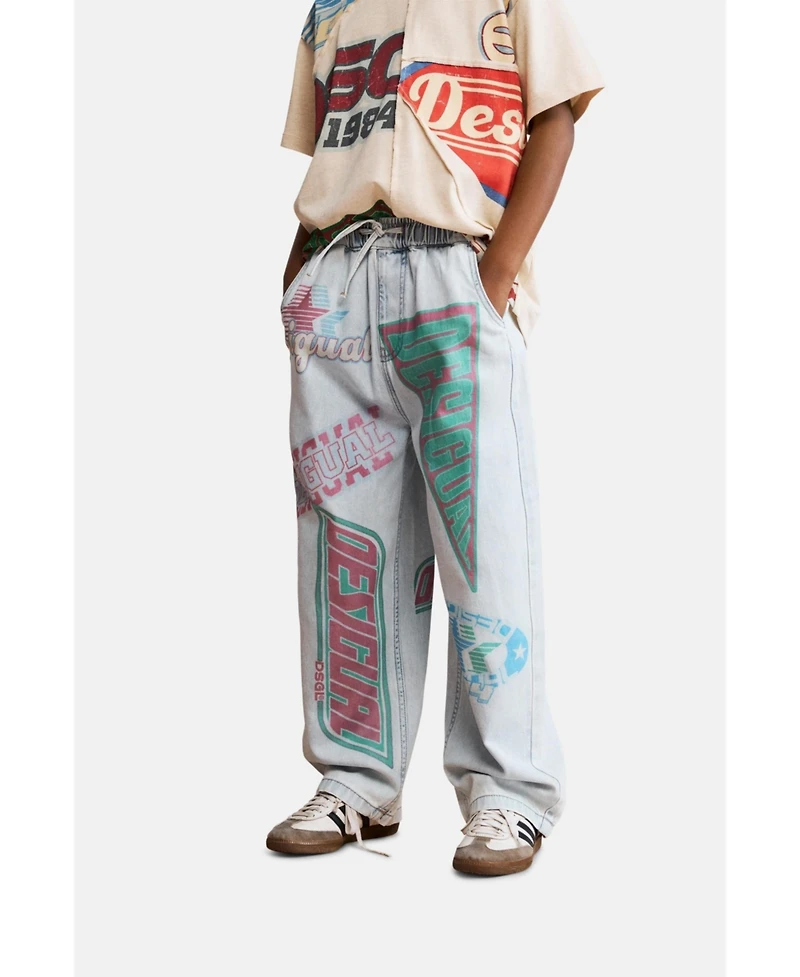Desigual Little & Big Boy's Printed Jeans