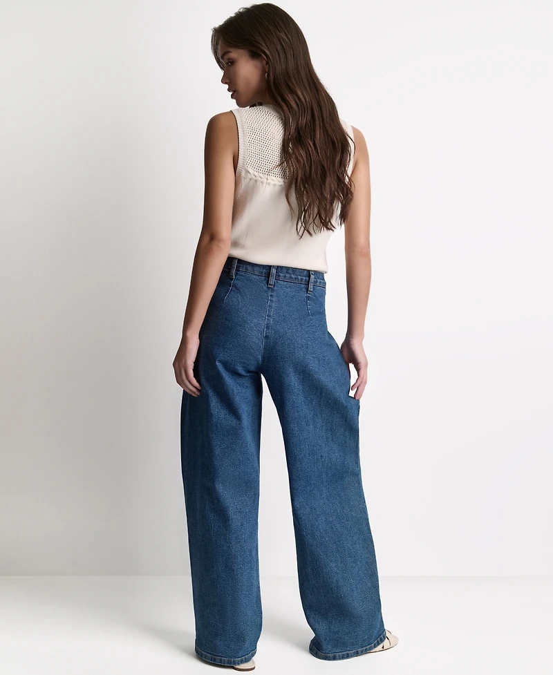 Bcbg Women's Wide-Leg Loose-Fit Sailor Jeans