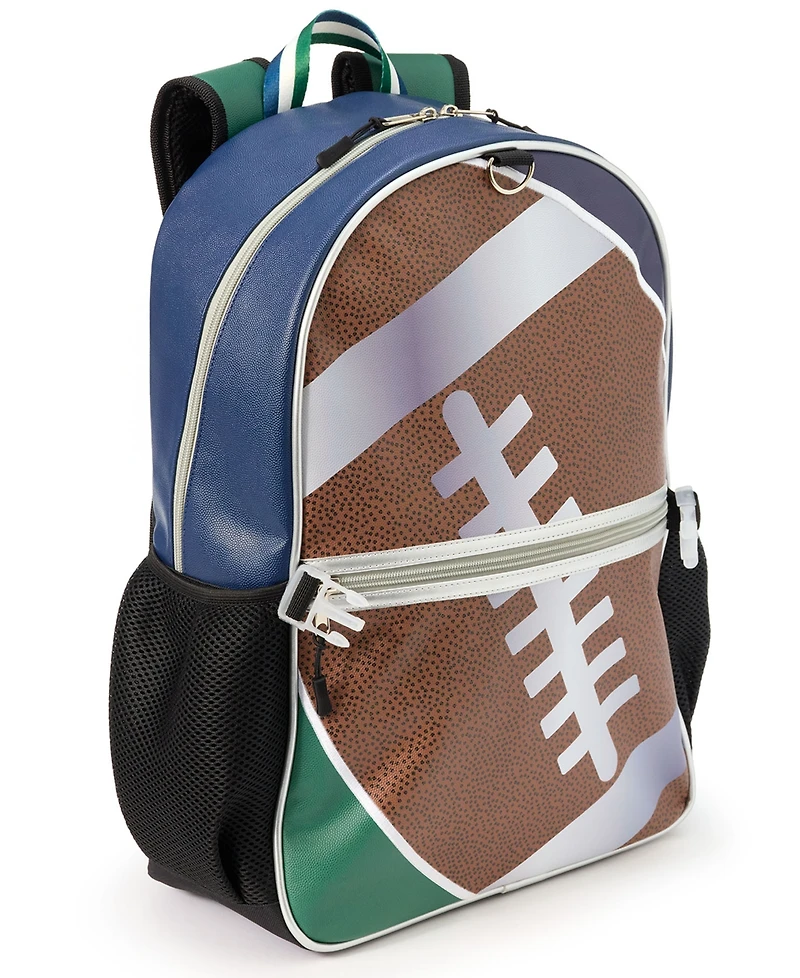 Extreme Nation Boys' Football Backpack, Lunch Bag and Headphone, 3-Piece Set